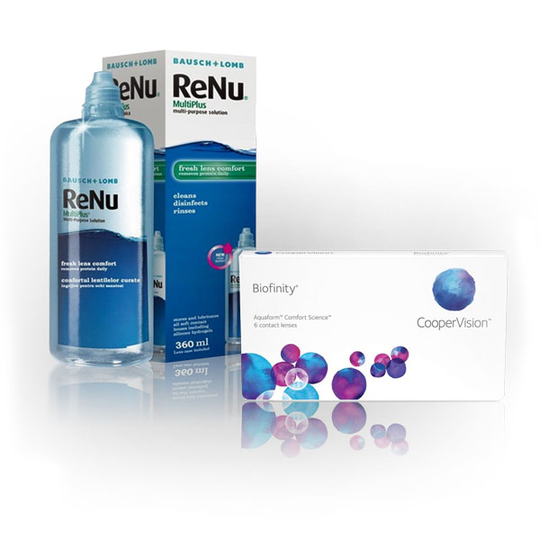 Biofinity (6 buc)+ Renu multiplus (360 ml)