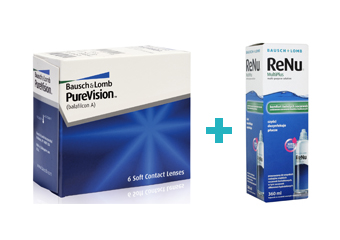 Purevision (6 buc) + Renu (360 ml)