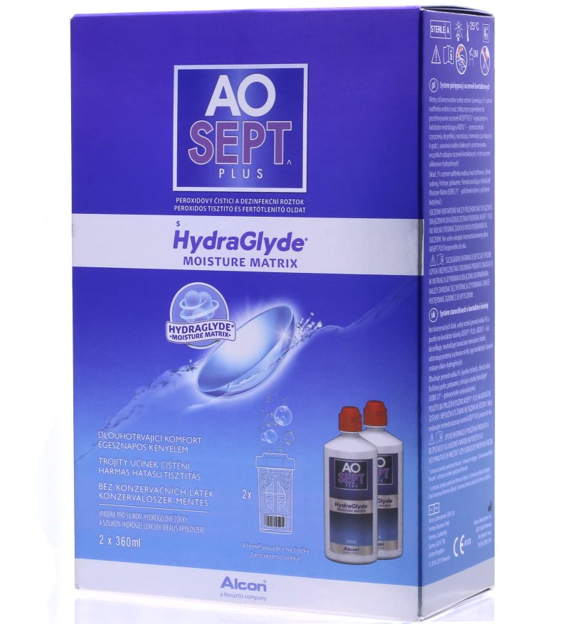 AoSept Plus with HydraGlyde (2*360 ml)